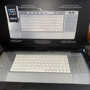 iHome iConnect Media Keyboard Mac iPod iPhone Dock Aluminum usb not pc Bluetooth