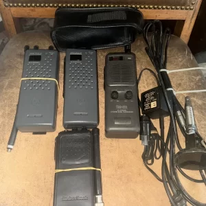 cb radio Walkie Talkie GE Realistic TRC Handheld antenna Charger cable HUGE LOT