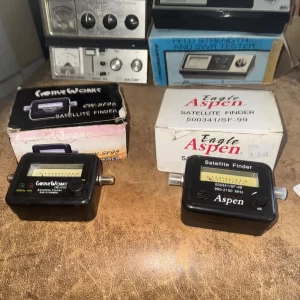 Vintage CB radio Ham swr meter rf watt Field Strength Antenna huge lot satellite